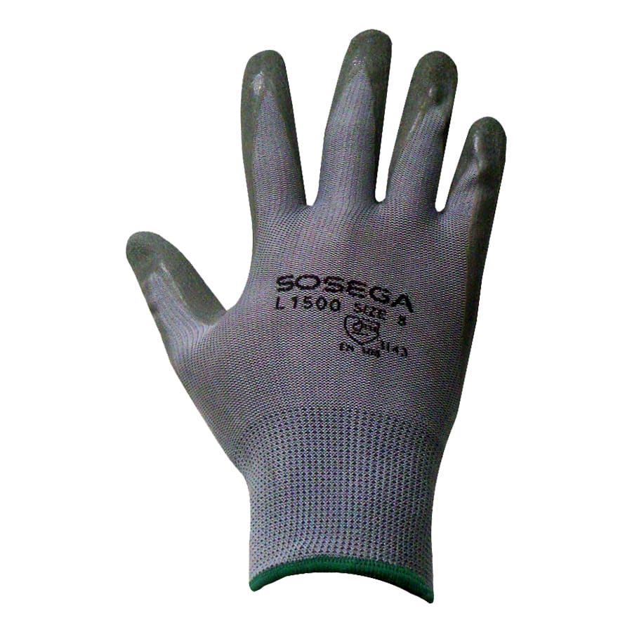 GUANTE SOSEGA NYLON LATEX GRIS REF. L1500