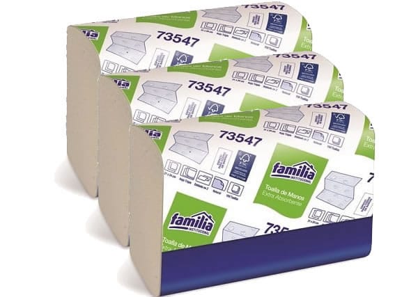 TOALLAS DE MANOS DOBLADAS EN Z FAMILIA REF 73554