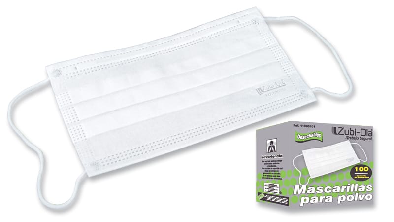 TAPABOCA DESECHABLE BLANCO ZUBIOLA CJ 100 UN