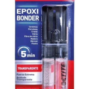 EPOXIBONDER TRANSPARENTE X 25 GRAMOS CON JERINGA REF 2714768 MARCA LOCTITE
